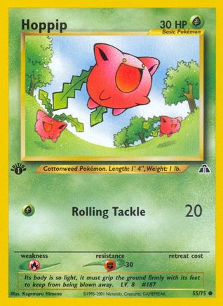 Hoppip (55) [Neo Discovery] 1st Edition - Deck Out Gaming