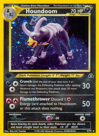Houndoom (4) (4) [Neo Discovery] 1st Edition Holofoil - Deck Out Gaming