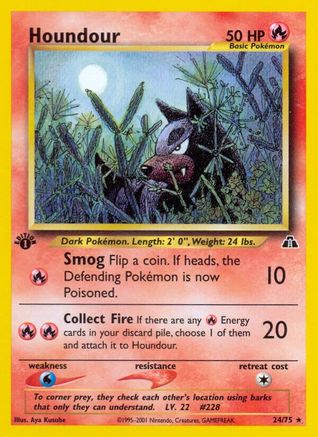 Houndour (24) (24) [Neo Discovery] 1st Edition - Deck Out Gaming