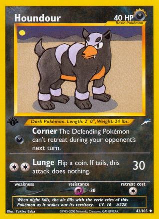 Houndour (43) [Neo Destiny] 1st Edition - Deck Out Gaming