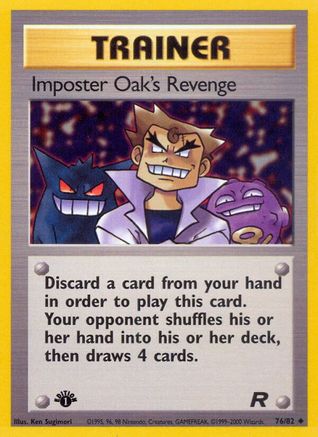 Imposter Oak's Revenge (76) [Team Rocket] 1st Edition - Deck Out Gaming