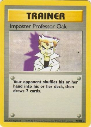 Imposter Professor Oak (73) [Base Set] - Deck Out Gaming