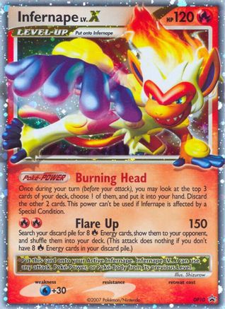 Infernape LV.X - DP10 (DP10) [Diamond and Pearl Promos] Holofoil - Deck Out Gaming