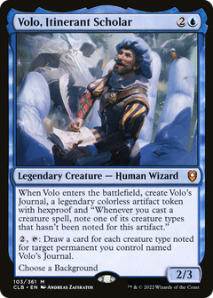 Volo, Itinerant Scholar (103) [Commander Legends: Battle for Baldur's Gate] - Deck Out Gaming