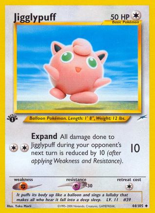 Jigglypuff (44) [Neo Destiny] 1st Edition - Deck Out Gaming