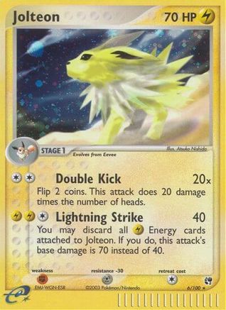 Jolteon (6) [Sandstorm] Holofoil - Deck Out Gaming