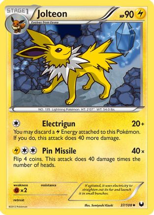 Jolteon (37) [Dark Explorers] Reverse Holofoil - Deck Out Gaming