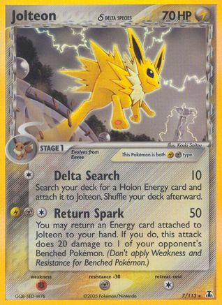 Jolteon (Delta Species) (7) [Delta Species] Holofoil - Deck Out Gaming