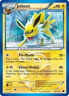 Jolteon (Team Plasma) (34) [Plasma Freeze] Reverse Holofoil - Deck Out Gaming