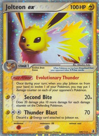 Jolteon ex (109) [Delta Species] Holofoil - Deck Out Gaming