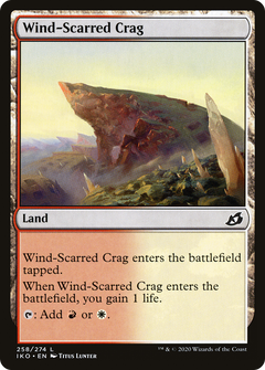 Wind-Scarred Crag (258) [Ikoria: Lair of Behemoths] foil - Deck Out Gaming