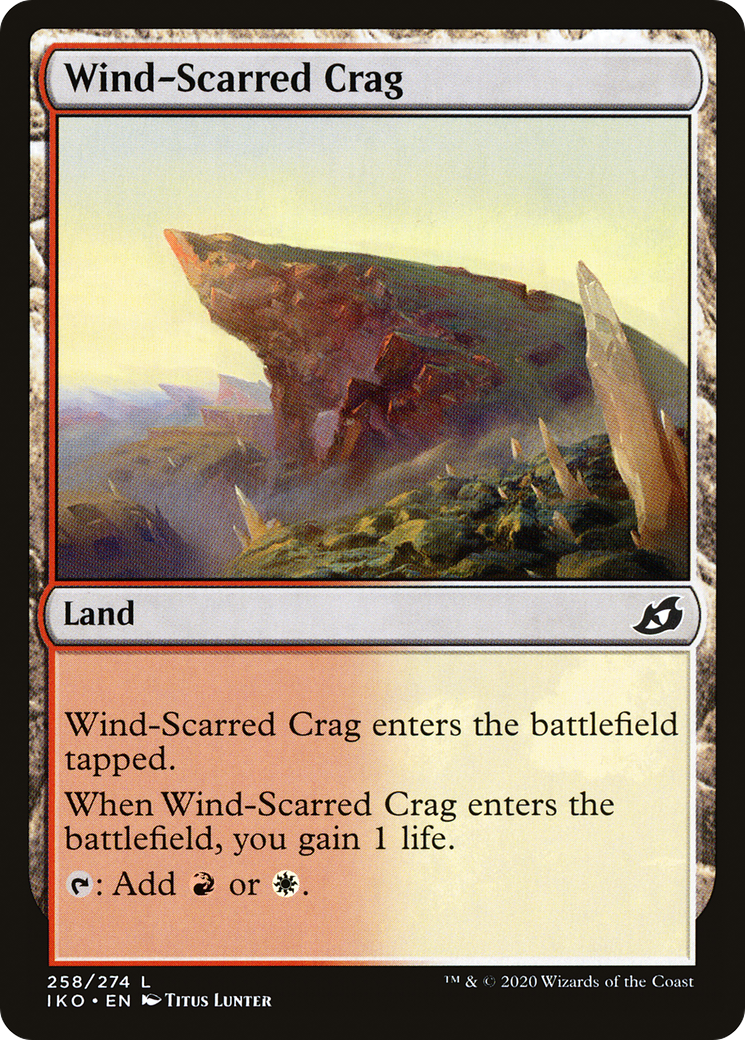 Wind-Scarred Crag (258) [Ikoria: Lair of Behemoths] foil - Deck Out Gaming