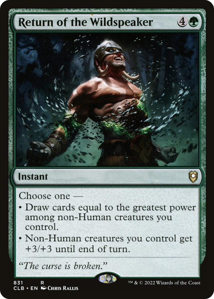 Return of the Wildspeaker (831) [Commander Legends: Battle for Baldur's Gate] - Deck Out Gaming