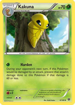 Kakuna (4) [XY Base Set] Reverse Holofoil - Deck Out Gaming