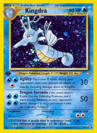 Kingdra (8) [Neo Genesis] 1st Edition Holofoil - Deck Out Gaming