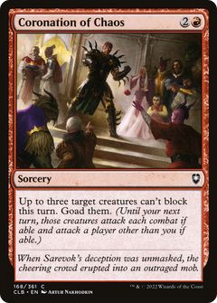Coronation of Chaos (168) [Commander Legends: Battle for Baldur's Gate] foil - Deck Out Gaming