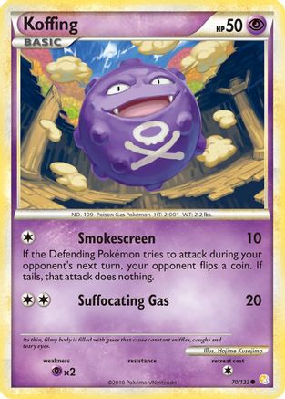 Koffing (70) [HeartGold SoulSilver] Reverse Holofoil - Deck Out Gaming