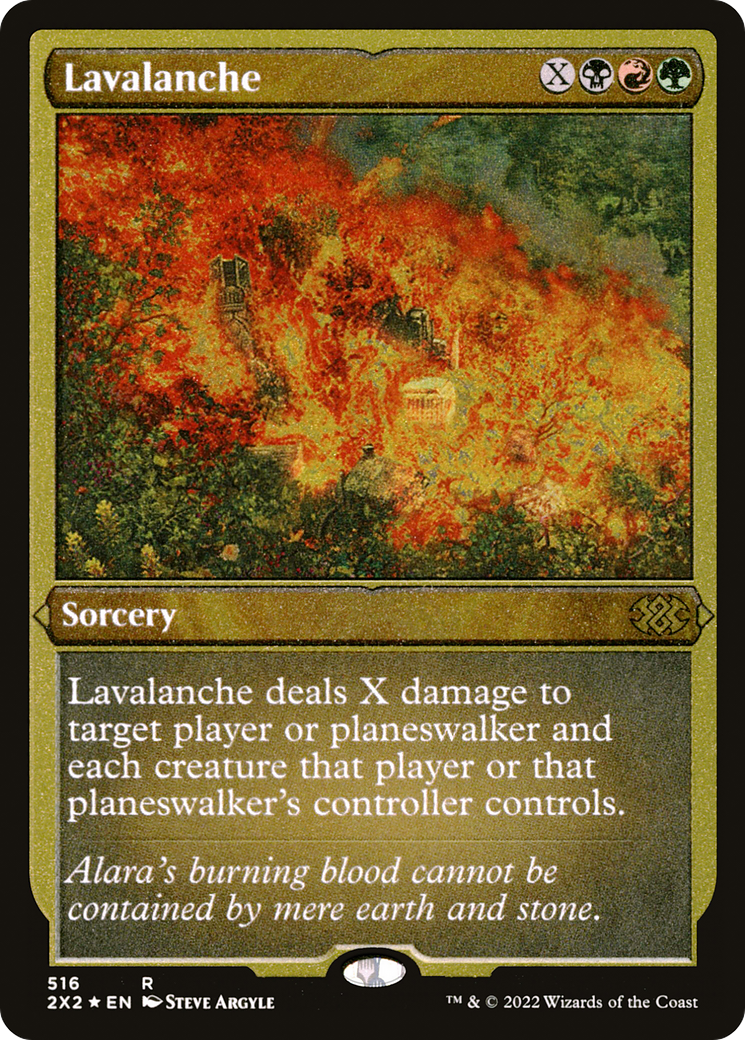 Lavalanche (Foil Etched) (516) [Double Masters 2022] foil - Deck Out Gaming