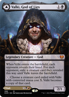 Valki, God of Lies (Borderless) (286) [Kaldheim] foil - Deck Out Gaming