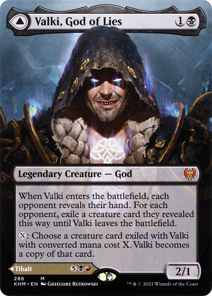 Valki, God of Lies (Borderless) (286) [Kaldheim] - Deck Out Gaming