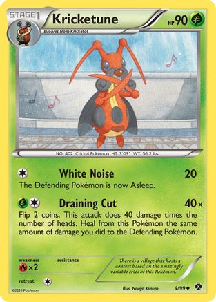 Kricketune (4) [Next Destinies] Reverse Holofoil - Deck Out Gaming