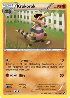 Krokorok (64) [Black and White] Reverse Holofoil - Deck Out Gaming