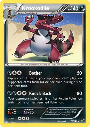 Krookodile (71) [XY Base Set] Reverse Holofoil - Deck Out Gaming