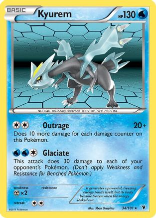 Kyurem (34) [Noble Victories] Reverse Holofoil - Deck Out Gaming