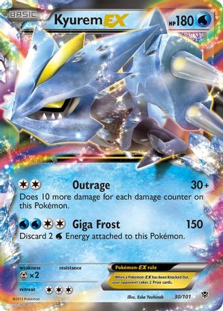 Kyurem EX (30) [Plasma Blast] Holofoil - Deck Out Gaming