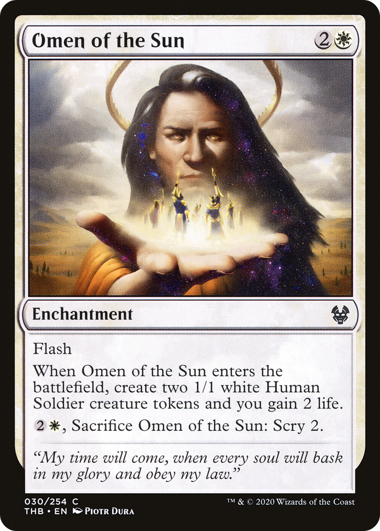 Omen of the Sun (30) [Theros Beyond Death] foil - Deck Out Gaming