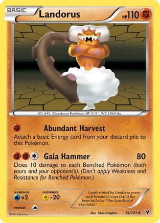 Landorus (74) [Noble Victories] Reverse Holofoil - Deck Out Gaming