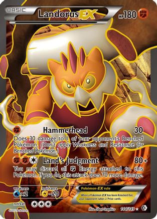 Landorus EX (144 Full Art) (144) [Boundaries Crossed] Holofoil - Deck Out Gaming