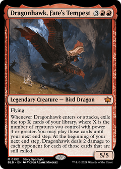 Dragonhawk, Fate's Tempest (132) [Bloomburrow] - Deck Out Gaming