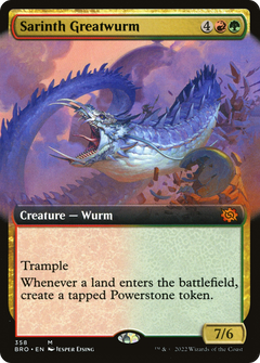 Sarinth Greatwurm (Extended Art) (358) [The Brothers' War] - Deck Out Gaming