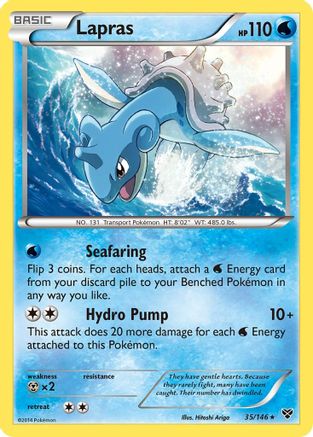 Lapras (35) [XY Base Set] Reverse Holofoil - Deck Out Gaming