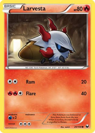 Larvesta (20) (20) [Dark Explorers] - Deck Out Gaming
