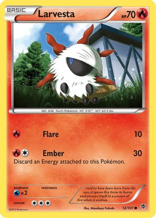 Larvesta (12) [Plasma Blast] - Deck Out Gaming