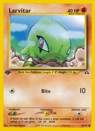 Larvitar (57) [Neo Discovery] 1st Edition - Deck Out Gaming