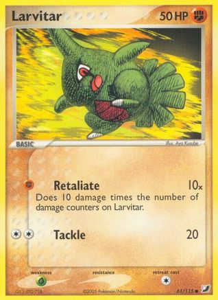 Larvitar (61) [Unseen Forces] - Deck Out Gaming