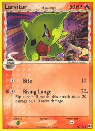 Larvitar (Delta Species) (73) [Delta Species] Reverse Holofoil - Deck Out Gaming