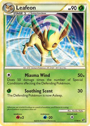 Leafeon (17) [Undaunted] Reverse Holofoil - Deck Out Gaming