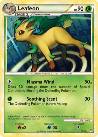 Leafeon (13) [Call of Legends] Reverse Holofoil - Deck Out Gaming