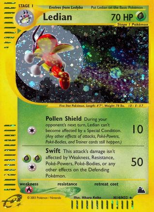 Ledian (H14) (H14) [Skyridge] Holofoil - Deck Out Gaming