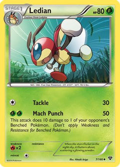 Ledian (7) [XY Base Set] Reverse Holofoil - Deck Out Gaming