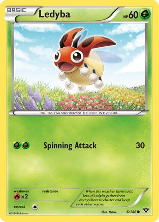 Ledyba (6) [XY Base Set] - Deck Out Gaming