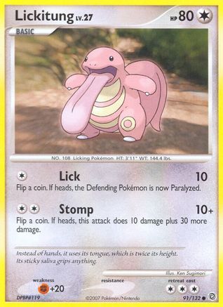 Lickitung (91) [Secret Wonders] Reverse Holofoil - Deck Out Gaming