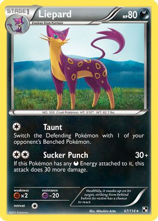 Liepard (67) [Black and White] - Deck Out Gaming