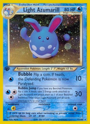 Light Azumarill (13) [Neo Destiny] 1st Edition Holofoil - Deck Out Gaming