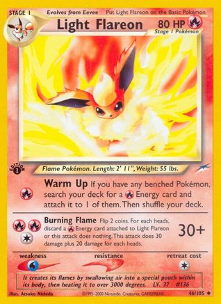 Light Flareon (46) [Neo Destiny] 1st Edition - Deck Out Gaming