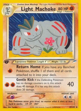 Light Machoke (49/105) [Neo Destiny 1st Edition] - Deck Out Gaming